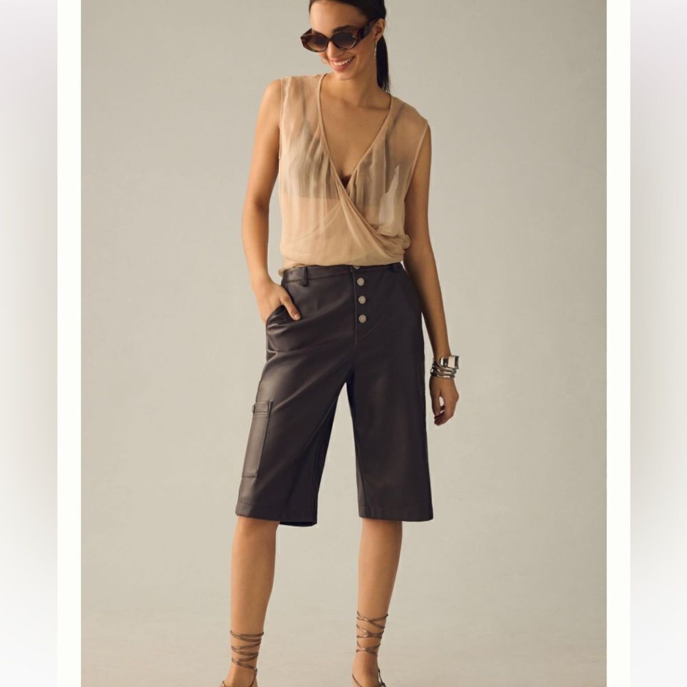 NWT Avec Les Filles x Anthropologie culotte shorts. Size 8